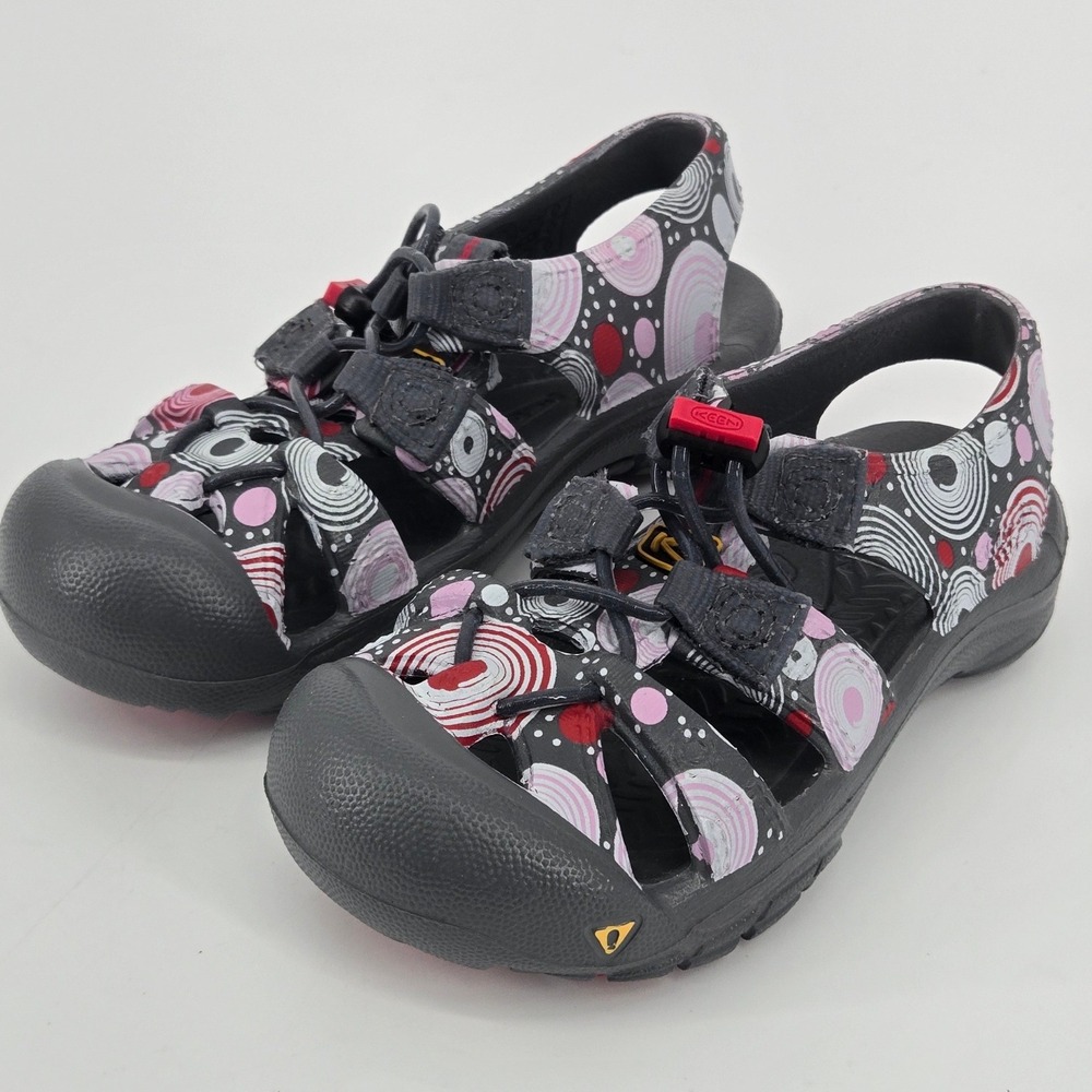 KEEN Kids Newport H2 Multi Color Abstract Swirl Water Hiking Sandals Size 7Y NEW